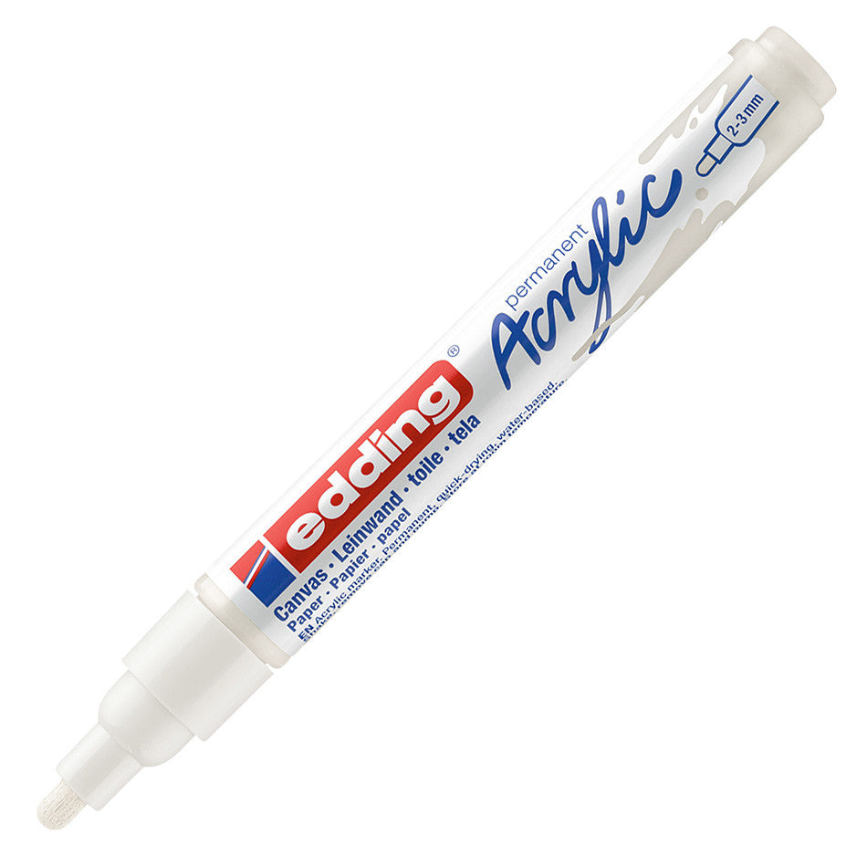 edding 5100 Acrylic Paint Marker - Medium Point (2.5mm) for Artists, DIY Crafts, Glass Painting & Rock Decor - Vibrant Waterproof Permanent Ink