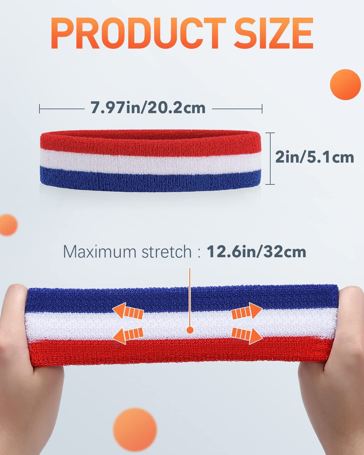Tanluhu Terry Cloth Sweatbands - Breathable Cotton Sports Headbands for Men & Women - Perfect for Workouts, Running, Tennis, Basketball & Outdoor Activities | Stay Cool During Exercise & Sports