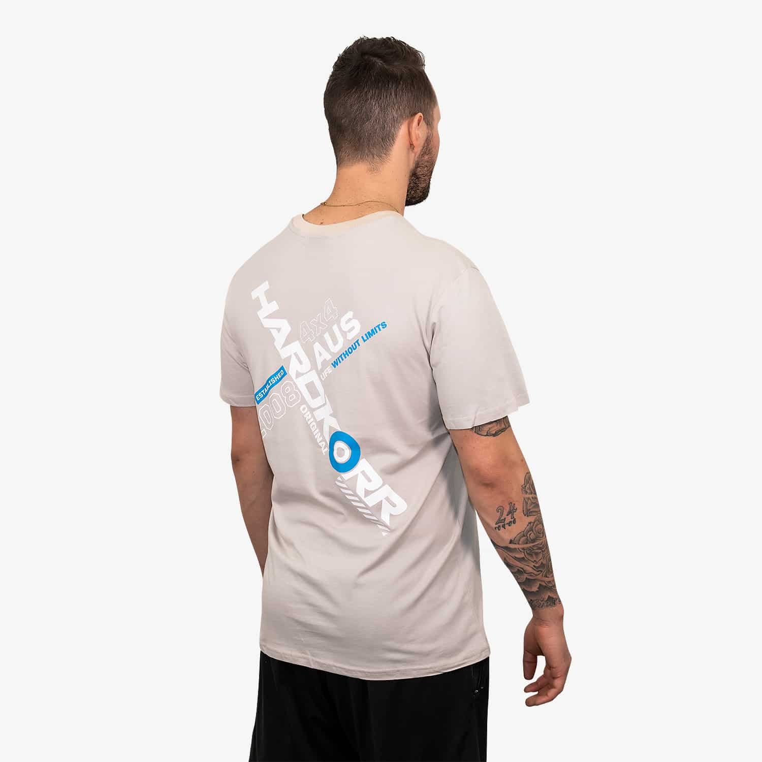Unisex HK Cross Text T-Shirt - Comfortable Cotton Tee for Casual Wear, Street Style & Everyday Outfits