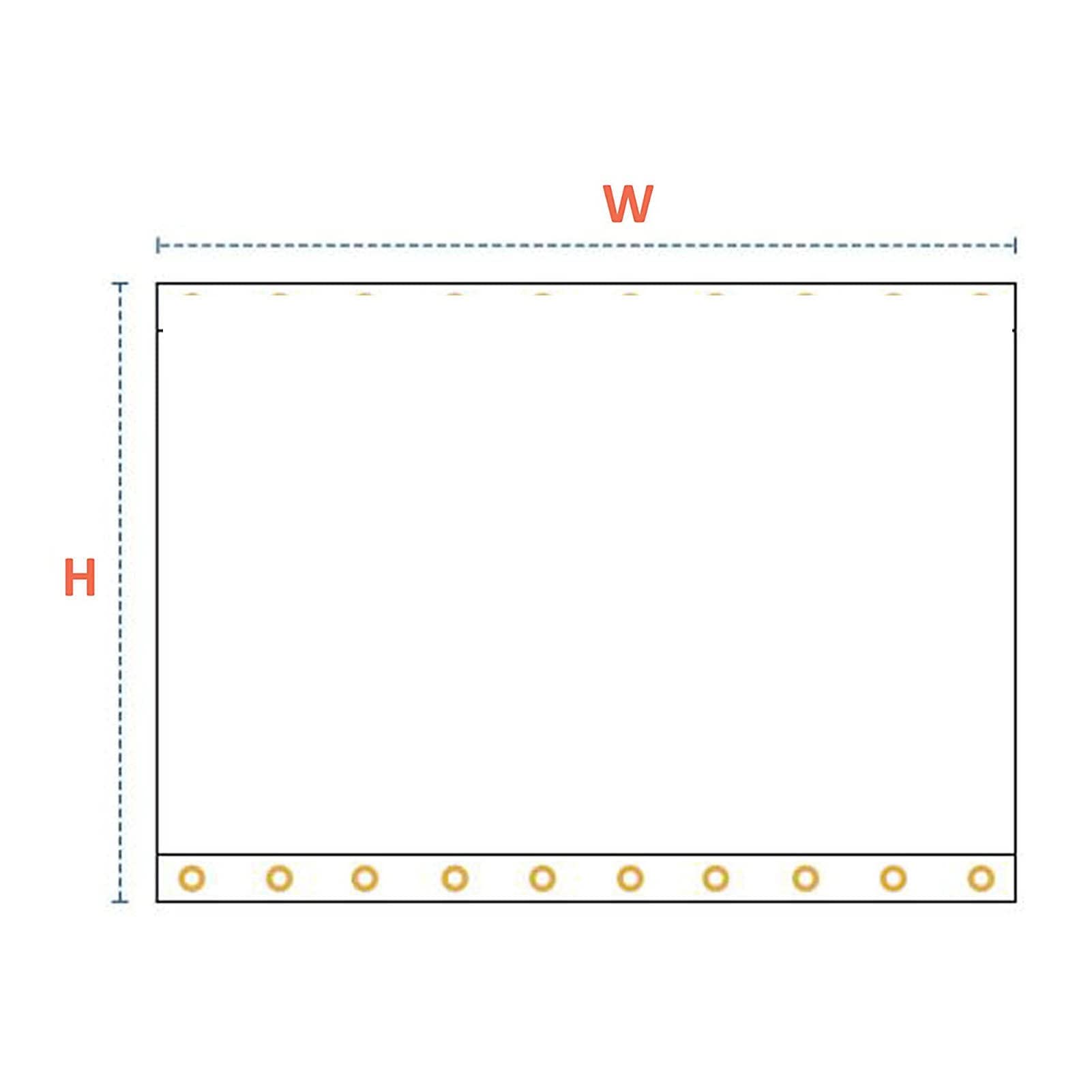 Clear Waterproof Transparent Tarp with 10 Ball Bungee Cords - 4x5m Heavy Duty Tarpaulin Cover for Greenhouse, Plants, Outdoor Furniture & Equipment Protection - UV Resistant, Customizable Size (Ideal for Gardening, Camping & Emergency Shelter)
