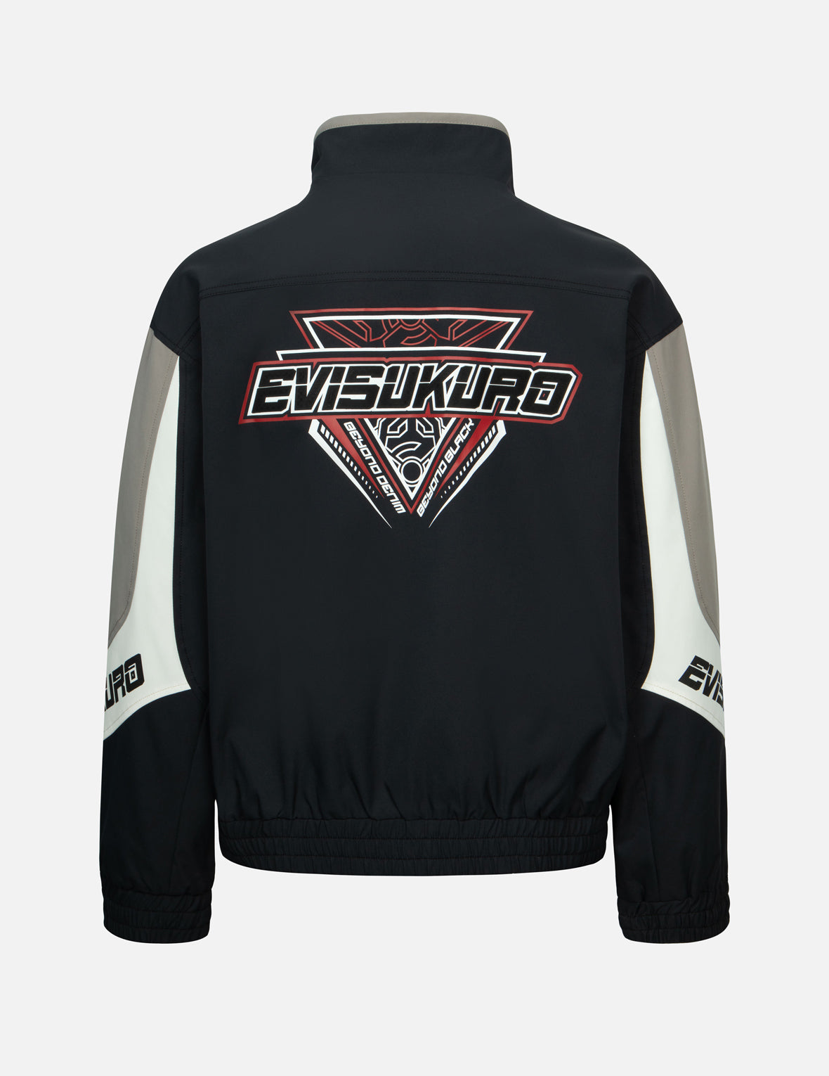 Stylish Multi-Logo Print Racing Jacket for Men & Women - Trendy Streetwear Fashion for Motorcycle, Biking & Casual Outfits