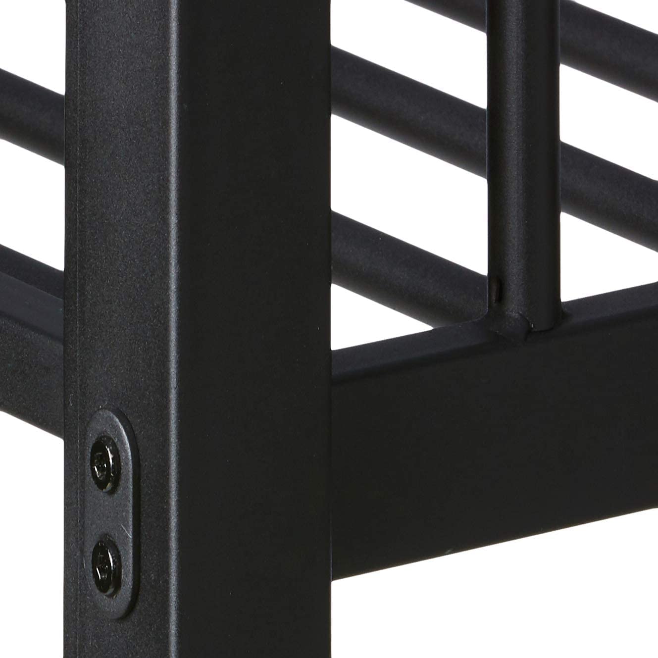 Bellemave Twin XL Over Queen Metal Bunk Bed with 2 Ladders - Space Saving Bunk Bed for Kids, Teens & Adults - Sturdy Sandy Black Frame - Perfect for Dorms, Guest Rooms & Small Spaces