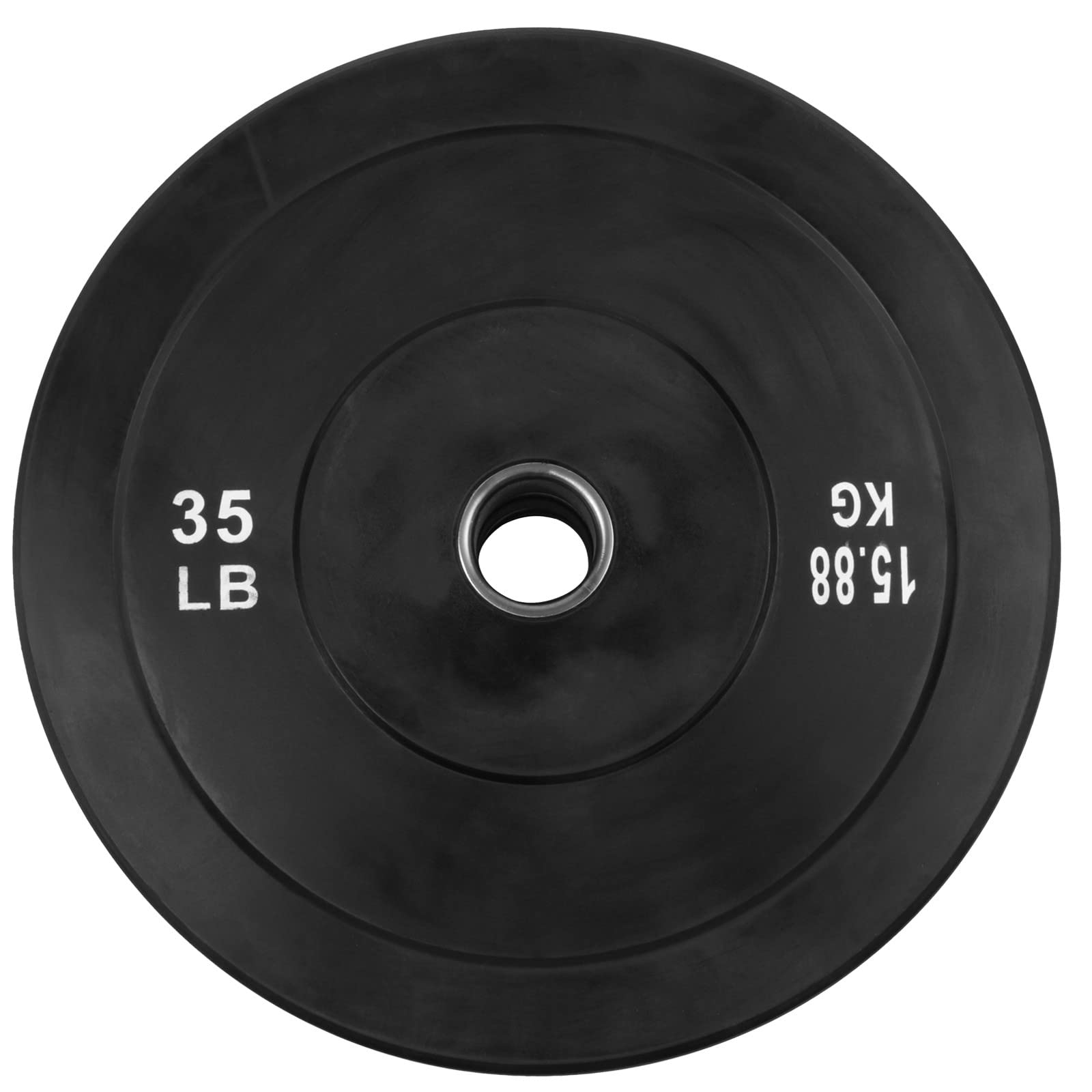 1Pcs 35LB Weight Plates for Barbell - 2-Inch Grip Olympic Weight Plate for Strength Training, Home Gym & CrossFit (Black)