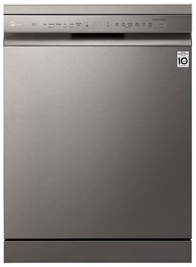 LG 14 Place Setting Silver Dishwasher - Energy Efficient & Quiet for Large Families | Perfect for Kitchens with Heavy Dishwashing Needs