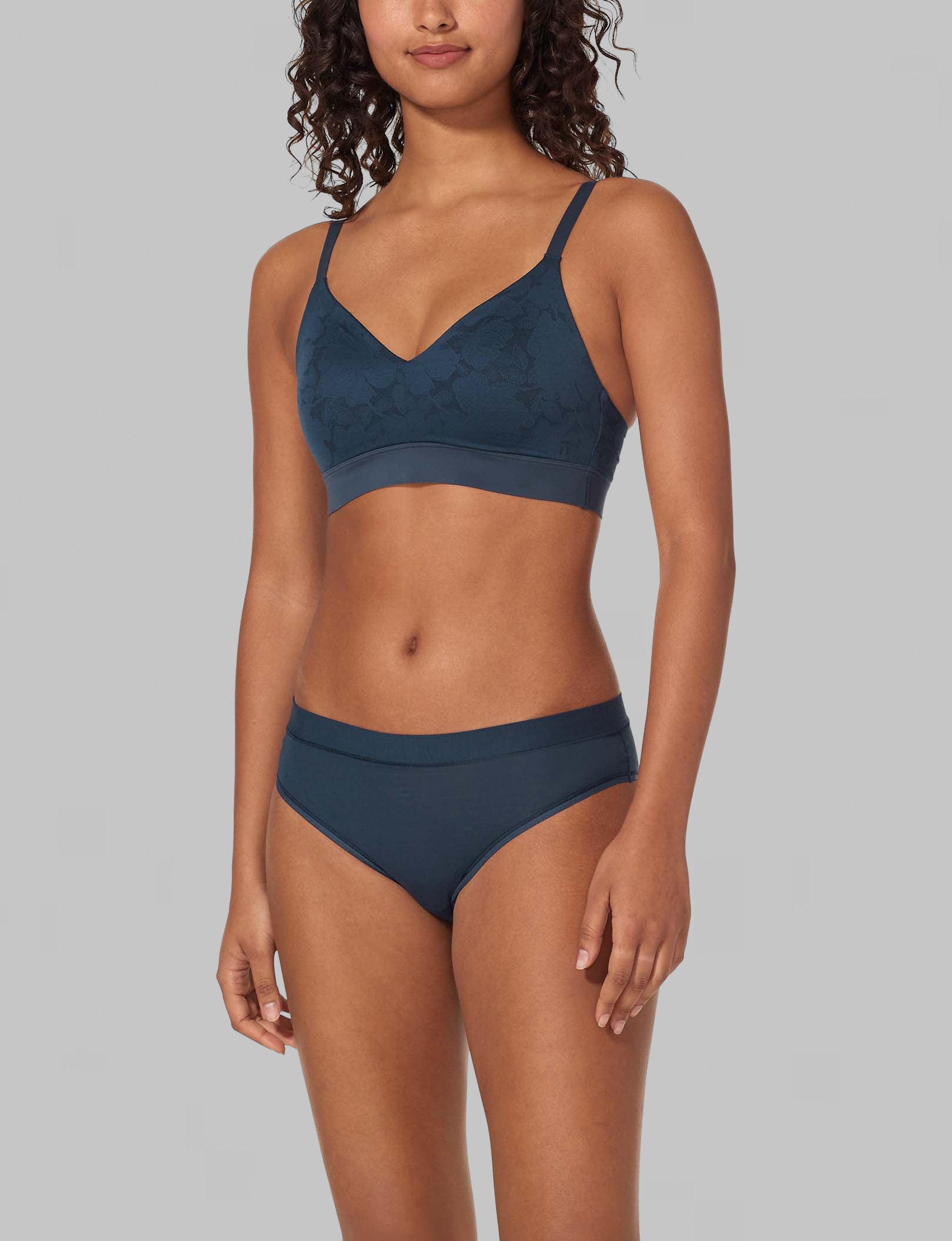 Second Skin Comfort Lace Bralette - Seamless Wireless Bra for Women, Soft Stretchy Comfortable Everyday Wear, Perfect for Yoga, Lounge & Sleep