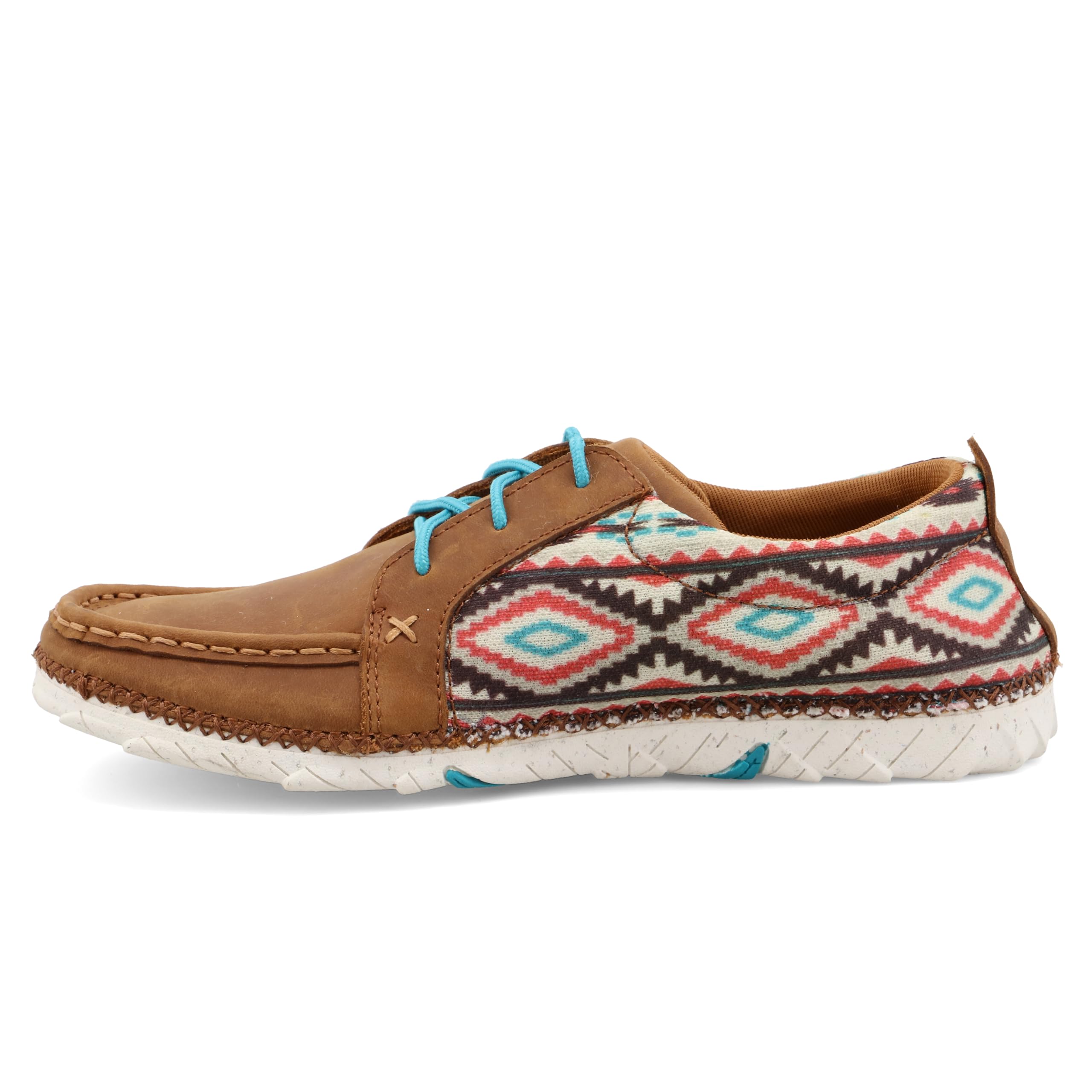 Twisted X Women's Zero-X Moc Toe Comfort Work Boots - Multi & Brown, Size 6.5 M - Perfect for Outdoor Work, Hiking & Casual Wear