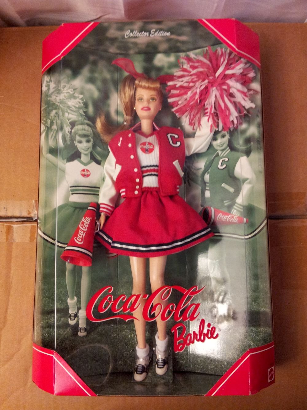 Vintage Coca-Cola Cheerleader Barbie Doll - 1990s Collectible Fashion Doll with Original Outfit - Perfect for Barbie Collectors, Coca-Cola Memorabilia Fans & Retro Decor
