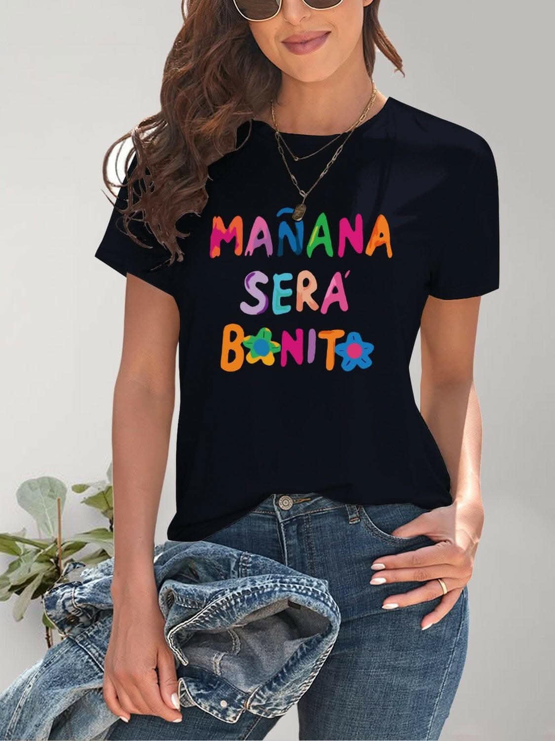 Stylish Graphic Print Short Sleeve T-Shirt for Women - Casual Summer Outfits & Streetwear Fashion