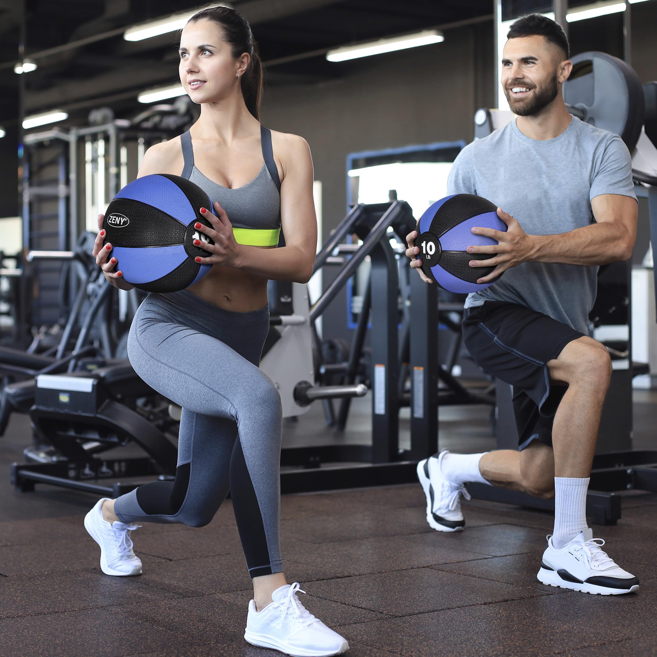 Premium 6lbs 8lbs 10lbs 12lbs Medicine Ball for Strength Training - Non-Slip Rubber Textured Surface for Core Workouts, Balance & Coordination - Ideal for Gym, Home & CrossFit Training