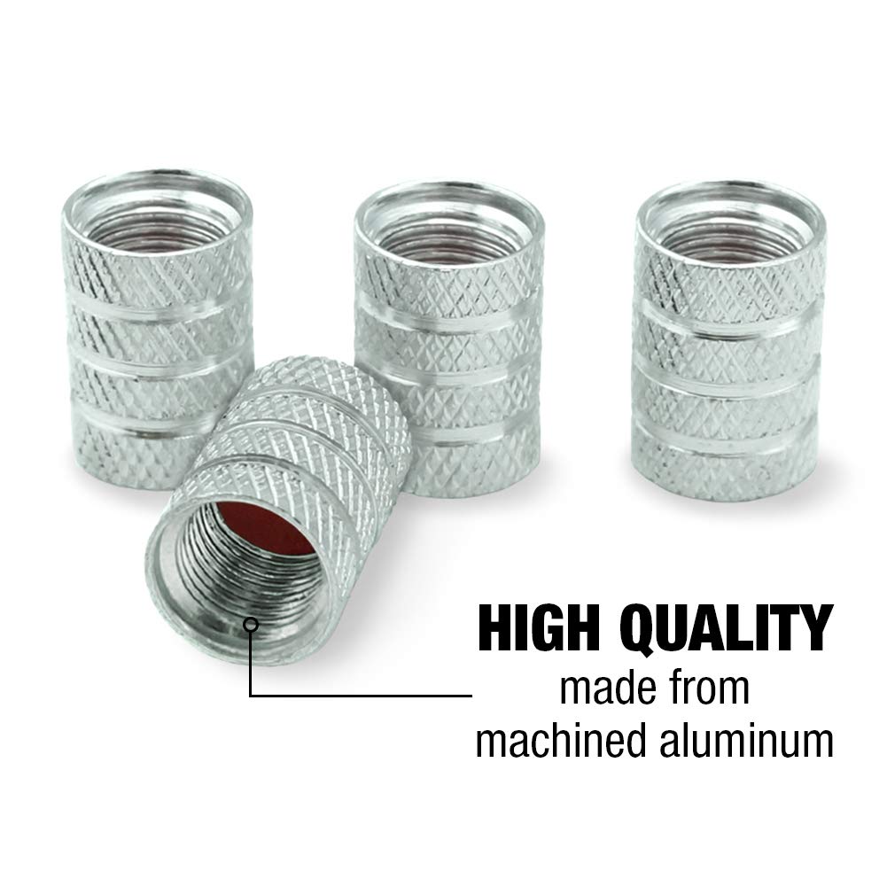 Justice League Wonder Woman Logo Aluminum Valve Stem Caps - DC Comics Superhero Car Accessories for Wheels & Rims - Perfect for DC Fans, Car Enthusiasts & Movie Collectors