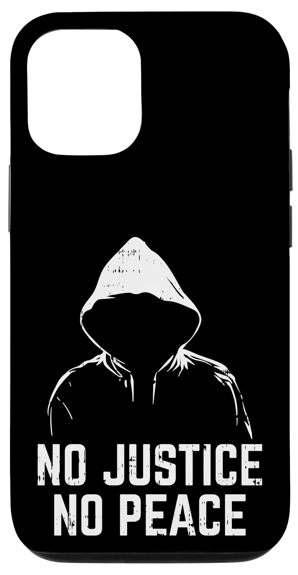 iPhone 12/12 Pro Case - Justice No Peace Black Lives Matter BLM Protest African American Gift - Protective Phone Cover for Activism & Social Justice Support