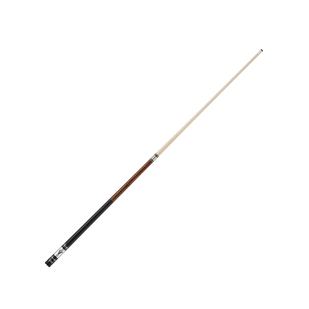 Viper Sinister 58-Inch 2-Piece Billiard Pool Cue Stick - Dark Brown with Silver Inlay Design for Professional & Home Game Rooms, Bars, and Recreation Centers