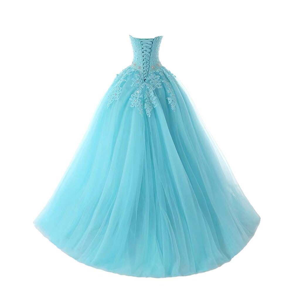Elegant Silver Beaded Ball Gown for Women - Crystal Sequins Quinceañera & Prom Long Dress (Gold Size 12) | Perfect for Formal Dances, Sweet 16 Parties & Special Occasions