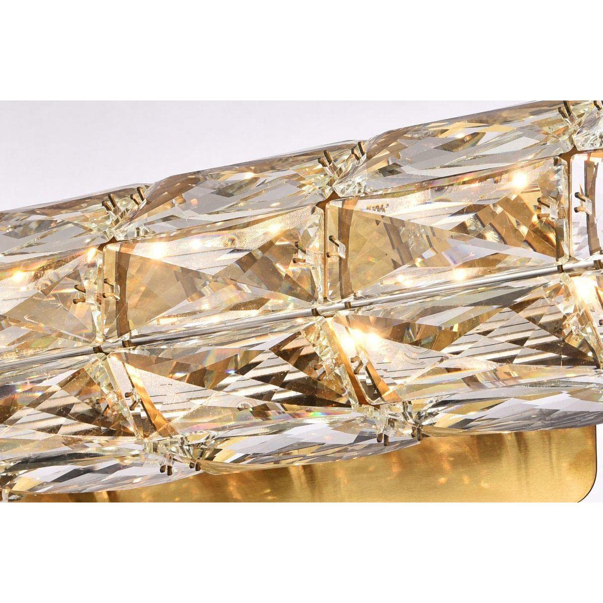 12 Inch Gold LED Linear Wall Sconce - Modern Indoor Lighting Fixture for Living Room, Bedroom & Hallway Decor