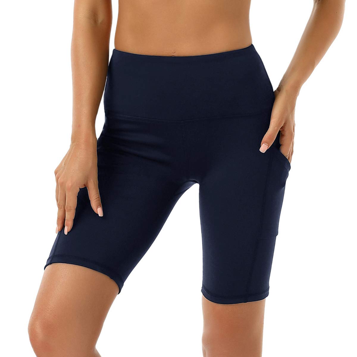 TYUIO Women's High Waist Biker Shorts - Tummy Control Workout Shorts for Gym, Yoga, Running & Cycling | Perfect for Fitness, Lounge & Everyday Wear