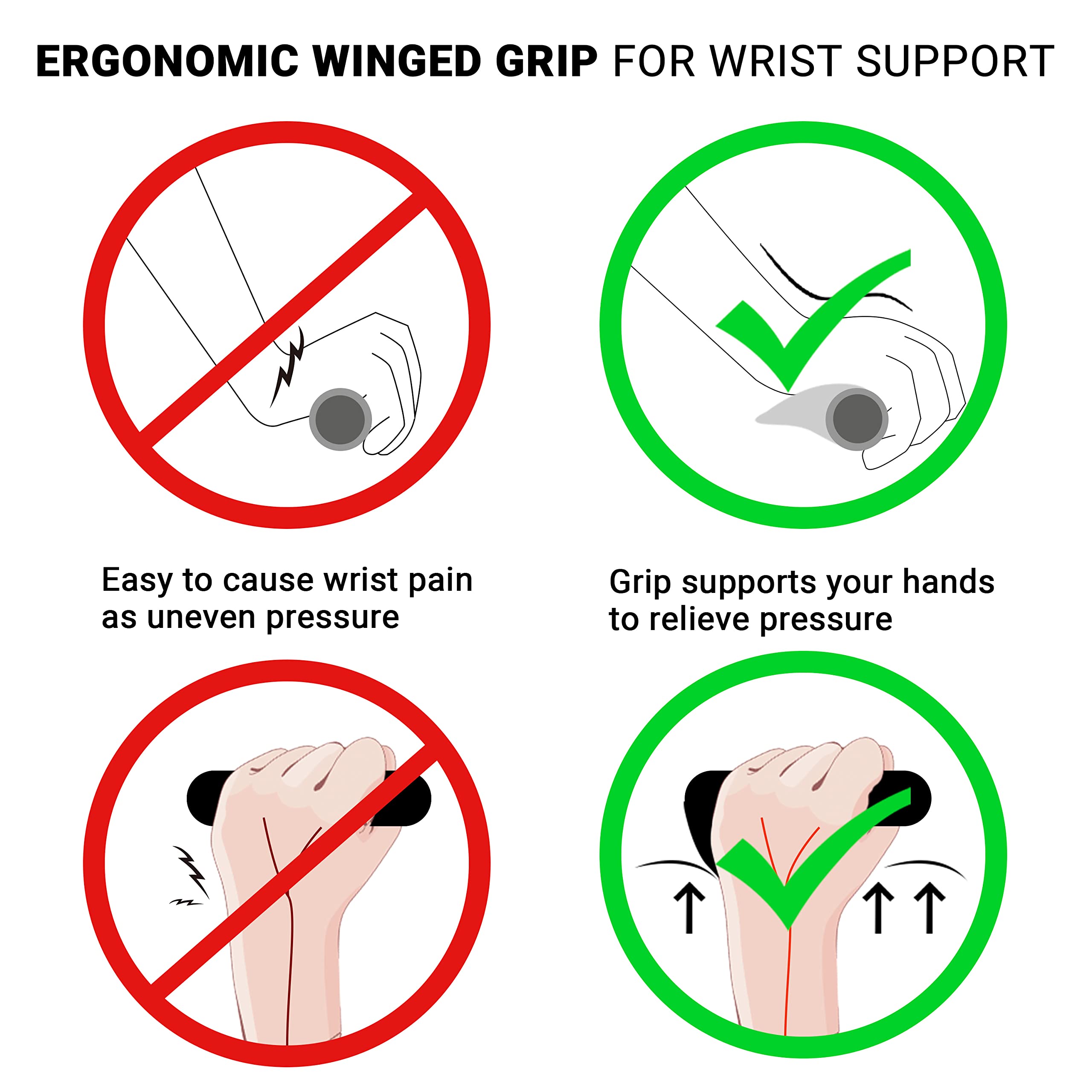 Himiway Ergonomic Lock-On Bike Handlebar Grips - Non-Slip Rubber Bicycle Handle Grip for E-Bike, Scooter & Foldable Bicycle - Perfect for Commuting, Mountain Biking & Urban Riding
