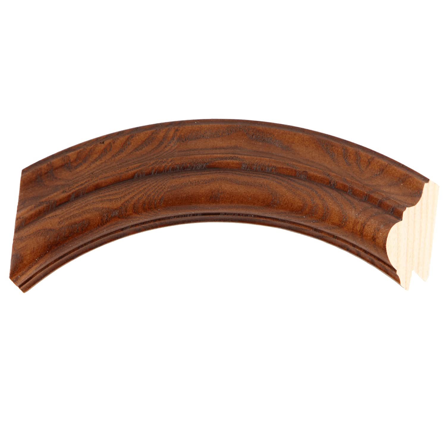 Oval Wooden Beveled Wall Mirror - Toasted Oak Frame - 19.4x23.4 Inches - Modern Home Decor for Bathroom, Vanity, Bedroom, Living Room & Hallway - Melbourne Style Mirror - Perfect for Makeup, Dressing & Wall Decoration