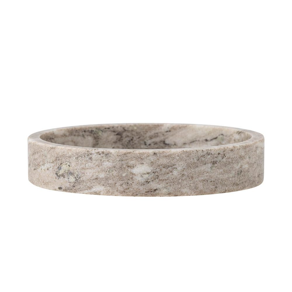 Bloomingville Ivette Marble Serving Tray - 20cm Round Natural Stone Cheese Board & Jewelry Display Tray for Home Decor, Dining, and Gift Giving