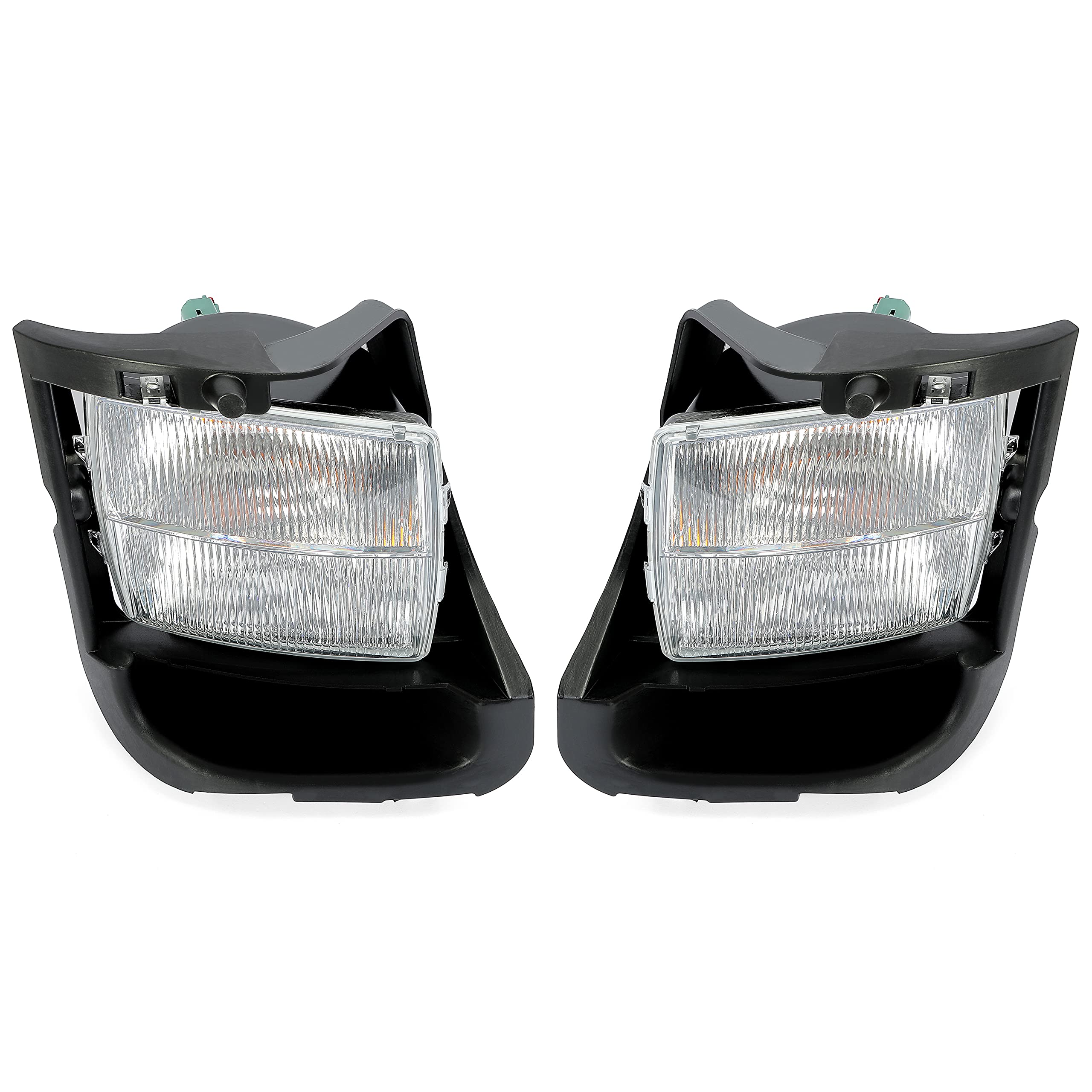 HECASA Clear Lens Fog Lights & Signal Lights Lamp Compatible with 2003-2007 Cadillac CTSV - Replacement for GM2592153 GM2593153 (Pair) - Perfect for Night Driving & Enhanced Visibility