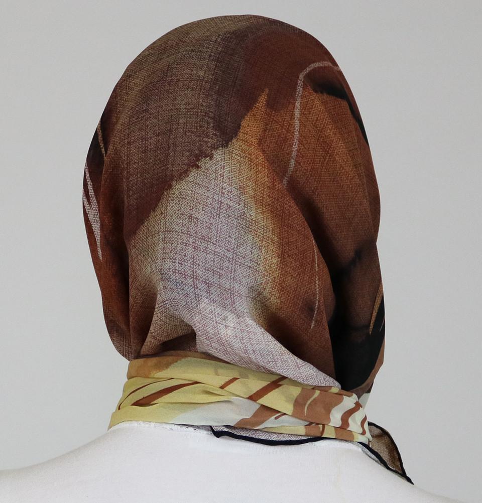 Aker 'Angel' Chiffon Square Hijab Scarf 7234 911 - Lightweight Muslim Headscarf for Women, Breathable Fashion Accessory - Perfect for Daily Wear, Prayer, and Special Occasions