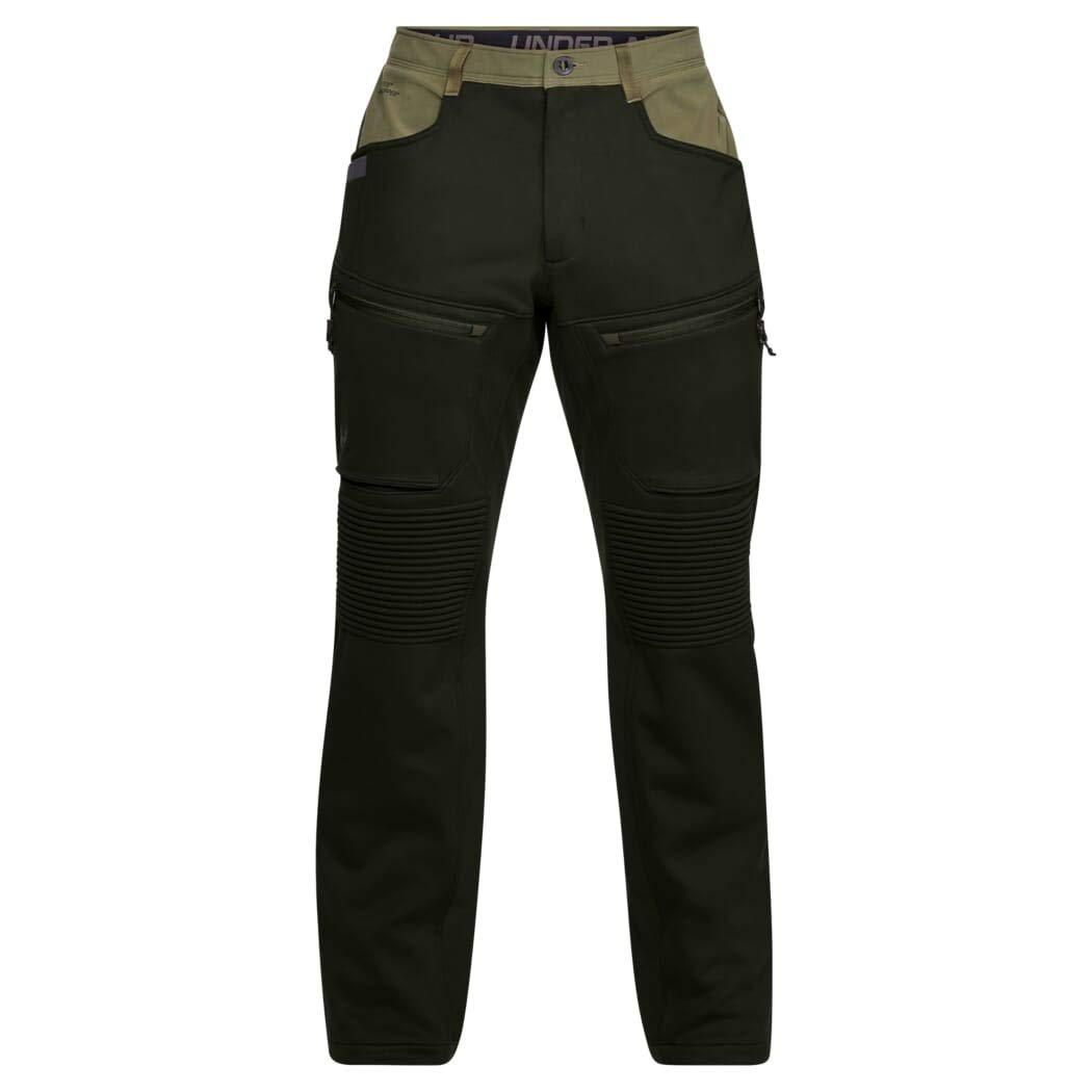 Under Armour Men's Ridge Reaper Infil Ops Windstopper Pants - Size 44, Green Camo Hunting Pants for Cold Weather & Outdoor Activities