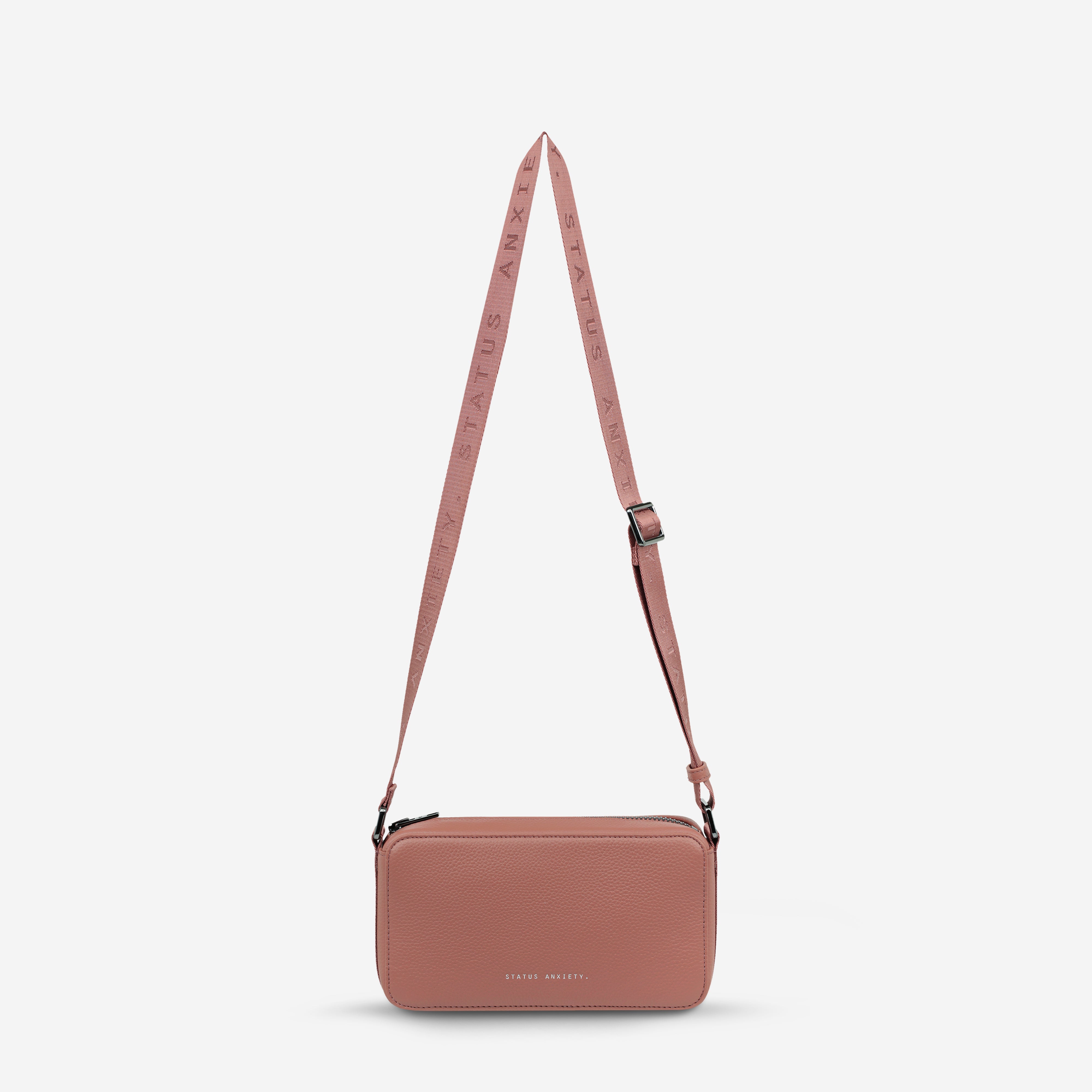 Delirium Bag in Dusty Rose - Stylish Crossbody Purse for Women, Trendy Shoulder Bag with Adjustable Strap, Perfect for Work, Travel, and Everyday Use
