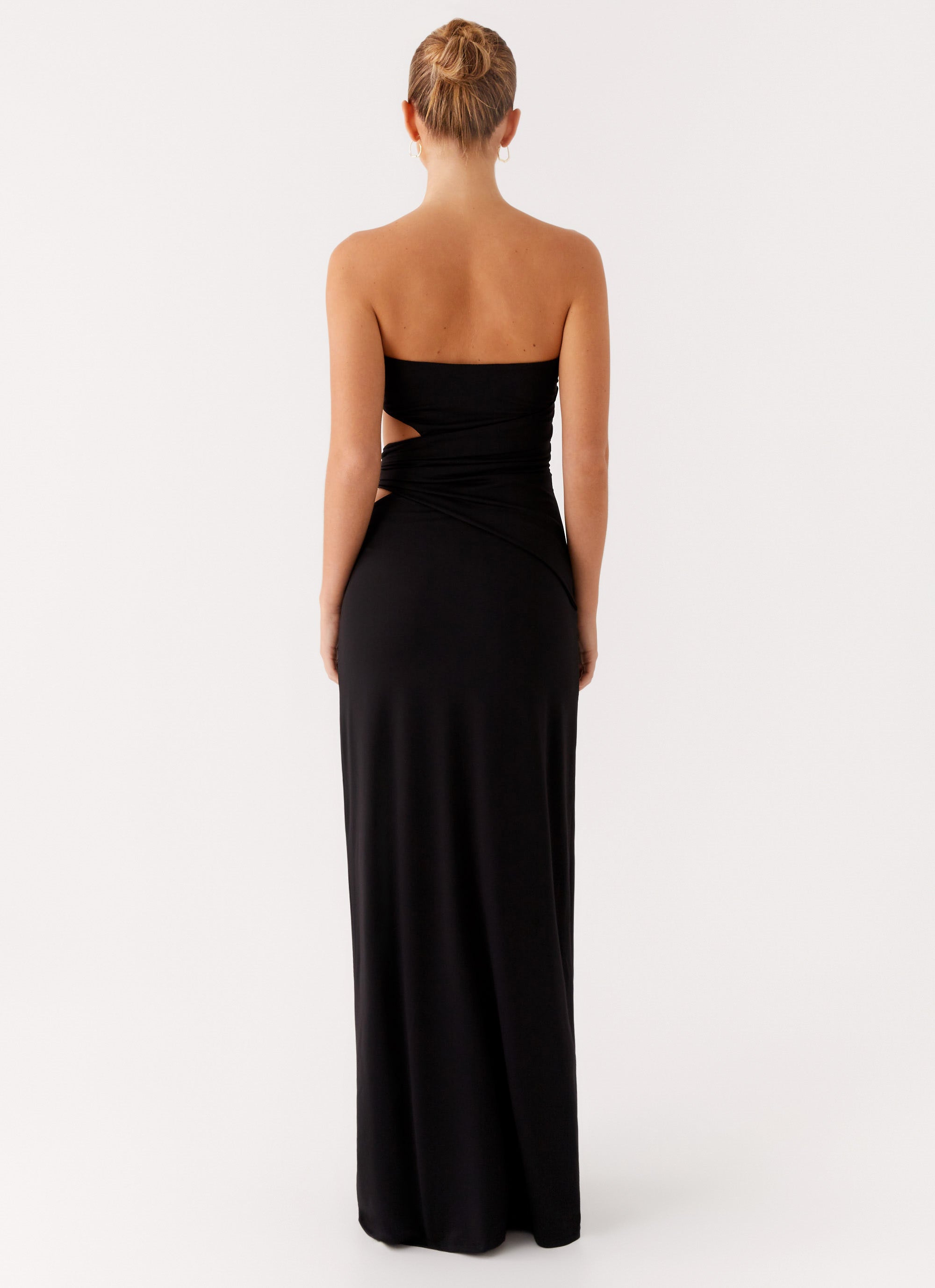 Anetta Maxi Dress for Women - Elegant Black Long Flowy Dress for Summer, Beach, Party & Casual Wear