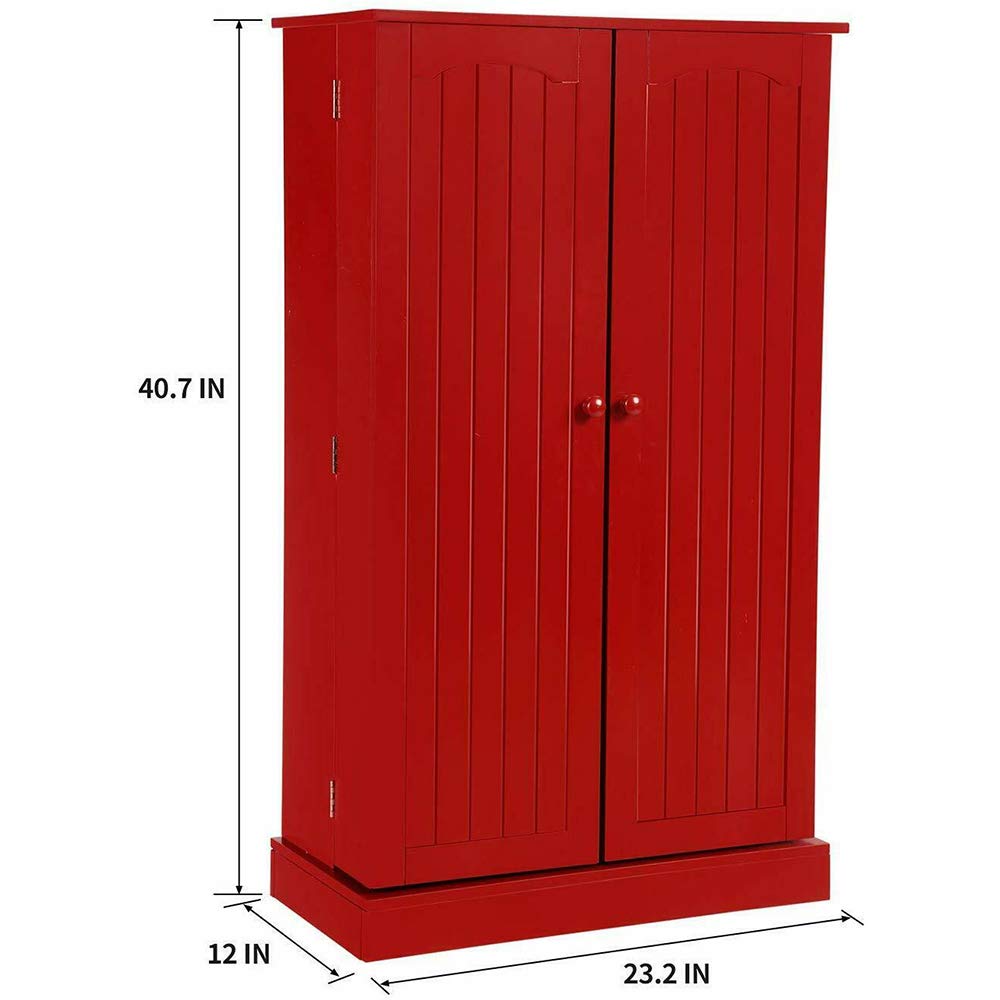 Solid Wood Kitchen Pantry Cabinet - 23.2