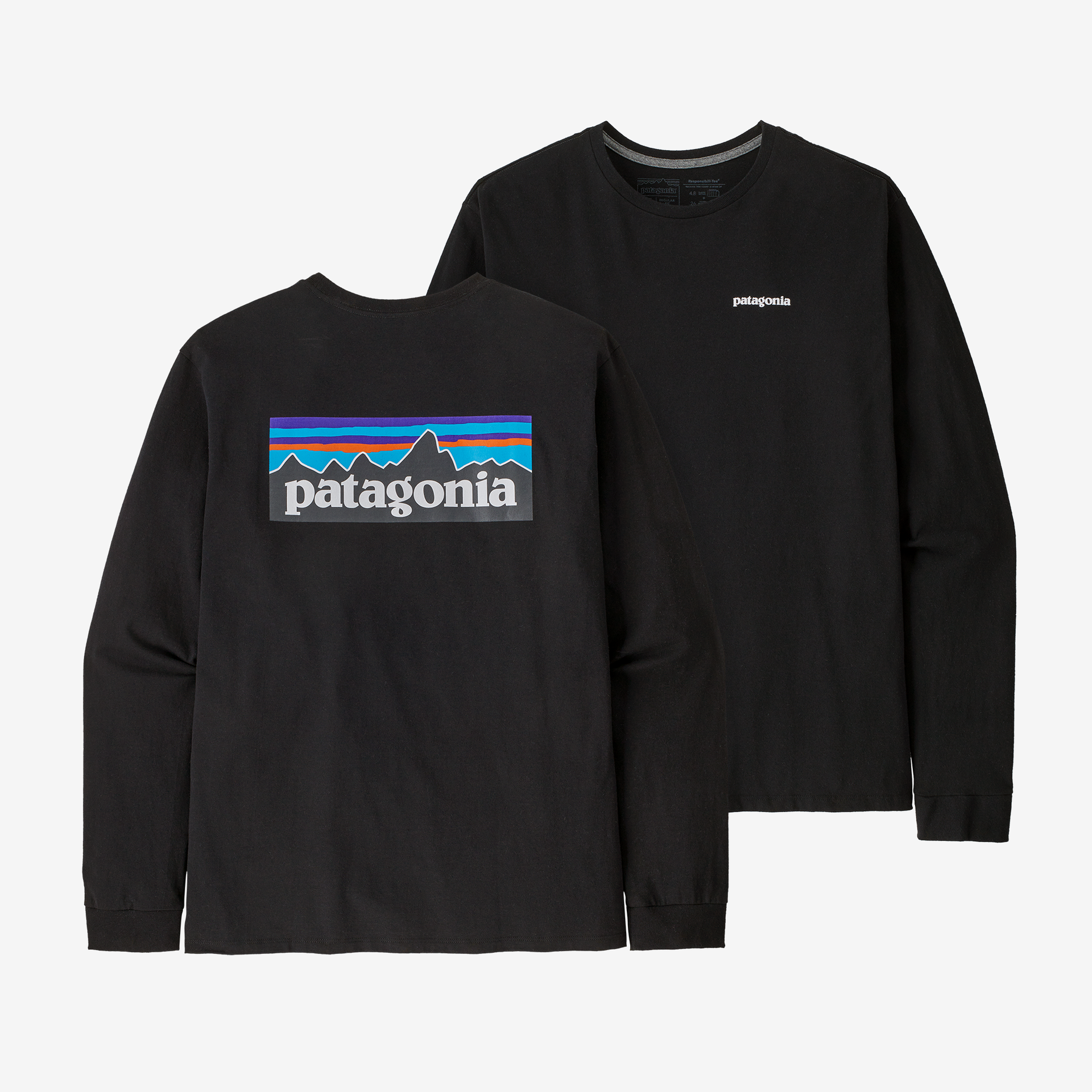 Men's Long Sleeve P6 Logo Responsibility Tee® - Comfortable Cotton Crewneck Shirt for Casual Wear & Everyday Outfits