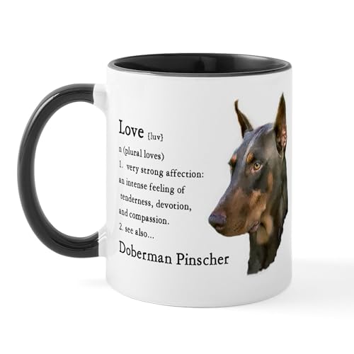 White/Black Inside - Doberman Pinscher Gifts Mug