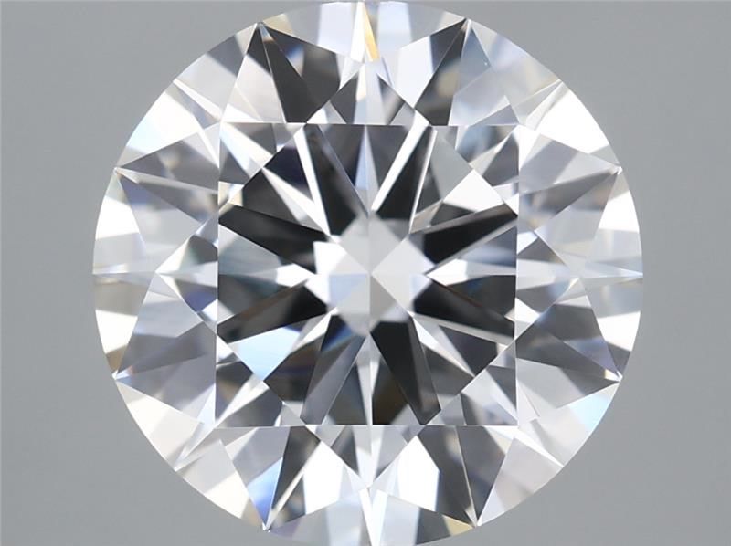 3.40 Carat E Color VVS2 Clarity Round Lab-Created Diamond for Engagement Rings & Fine Jewelry