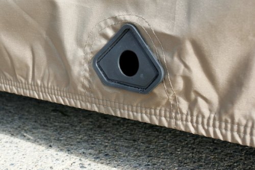 Premium All-Weather Golf Cart Storage Cover for GEM e6 Electric Vehicles - Waterproof UV-Resistant Taupe Protection for Outdoor Storage & Winter Use