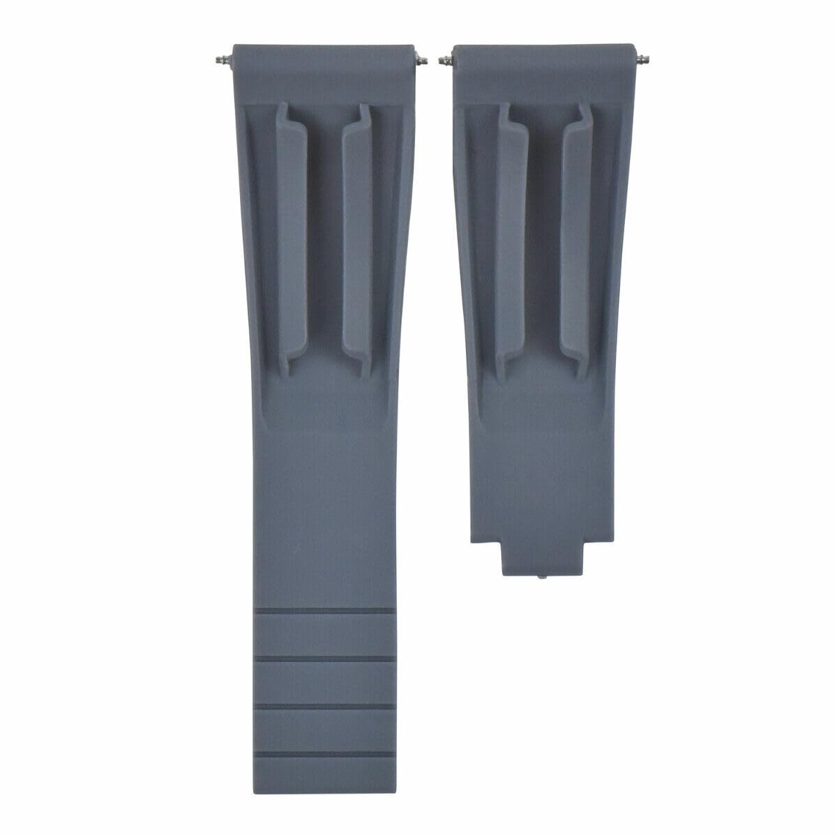 20mm Rubber Watch Band Strap Compatible with Rolex Datejust Submariner GMT Daytona Explorer - Durable Gray Replacement Strap for Diving, Sports & Everyday Wear