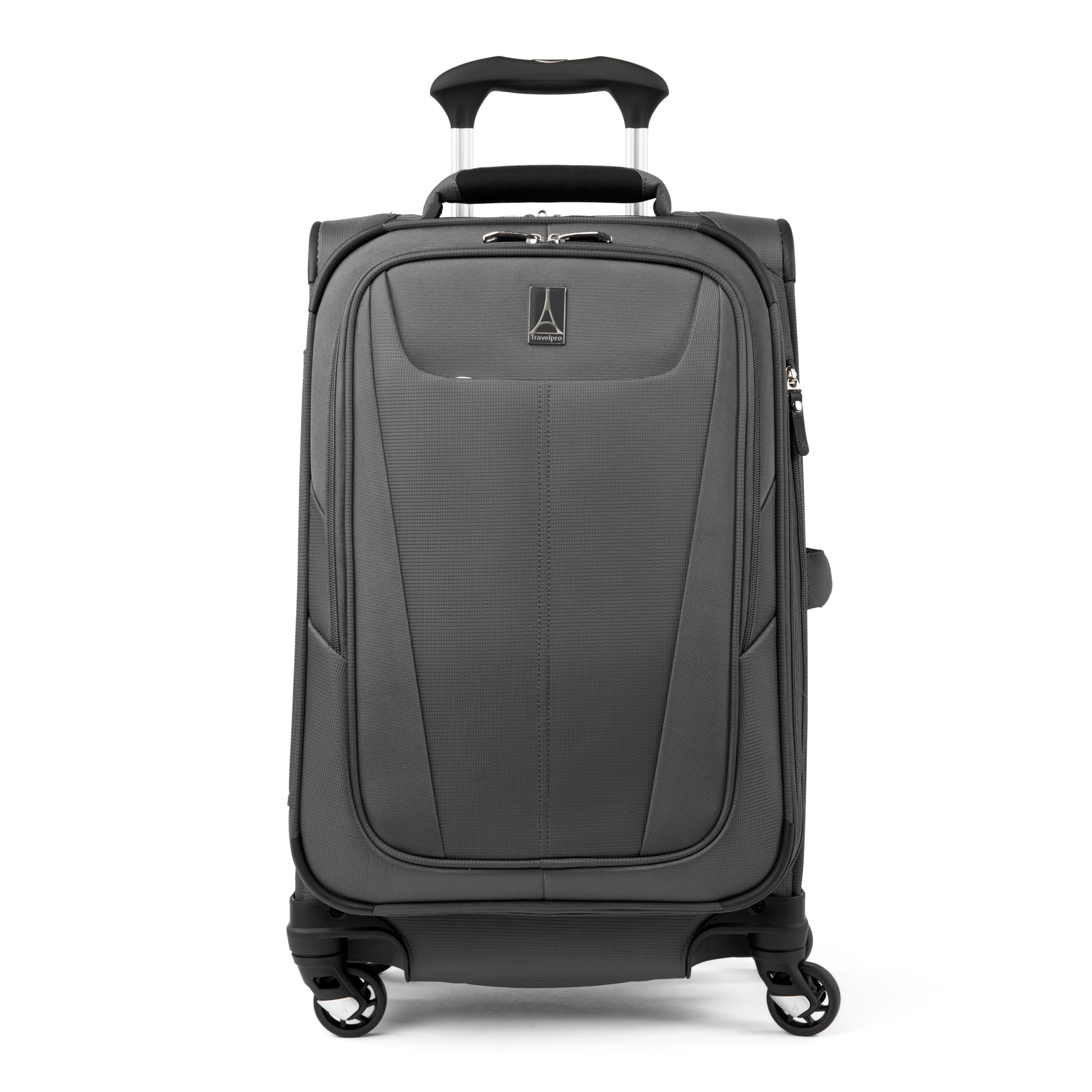 **Travelpro Maxlite 5 Expandable 21-Inch Carry-On Luggage with 4 Spinner Wheels – Lightweight Softside Suitcase for Men & Women (Shadow Grey) – Perfect for Air Travel & Business Trips**