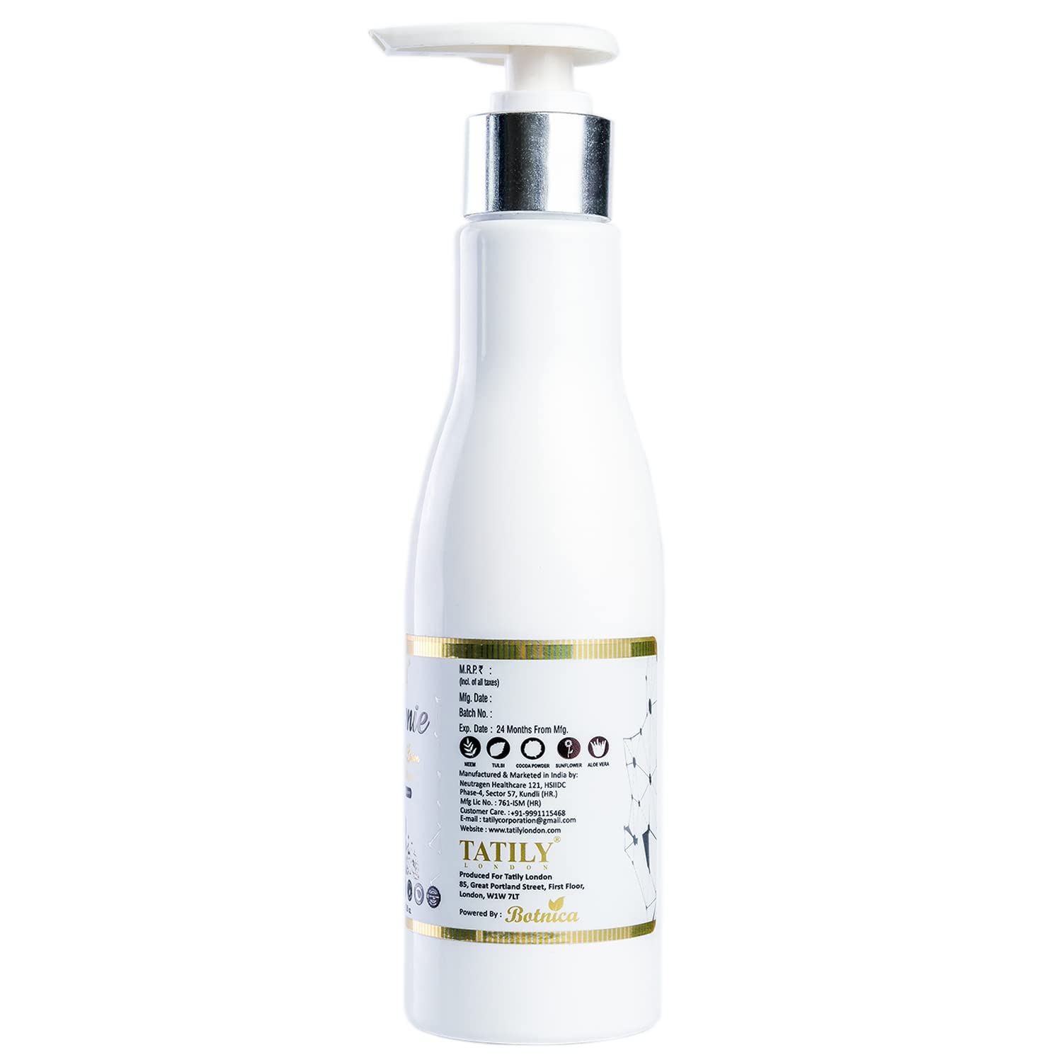 Tatily London Brownie Face & Body Lotion with Shea Butter - 24H Moisturizing Cream for All Skin Types | Skin Brightening & Nourishing | Perfect for Dry Skin Care & Daily Hydration - 200g