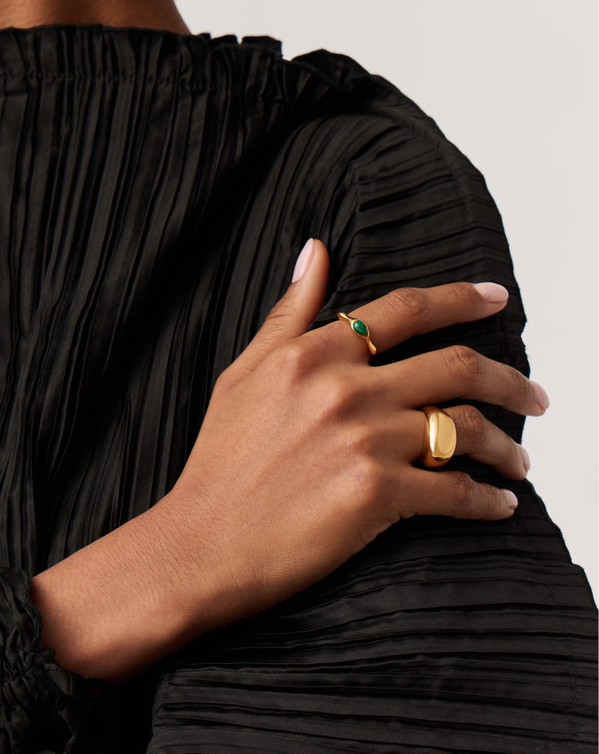 Magma Gemstone Stacking Ring - 18k Recycled Gold Vermeil on Sterling Silver | Dainty Layered Ring for Women | Perfect for Everyday Wear, Stacking & Gift Giving