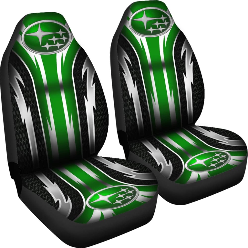 Premium 2-Piece Front Seat Covers for Subaru - Durable Green Car Seat Protectors (Model 144627) | Perfect for Outdoor Adventures, Daily Commutes & Pet Protection