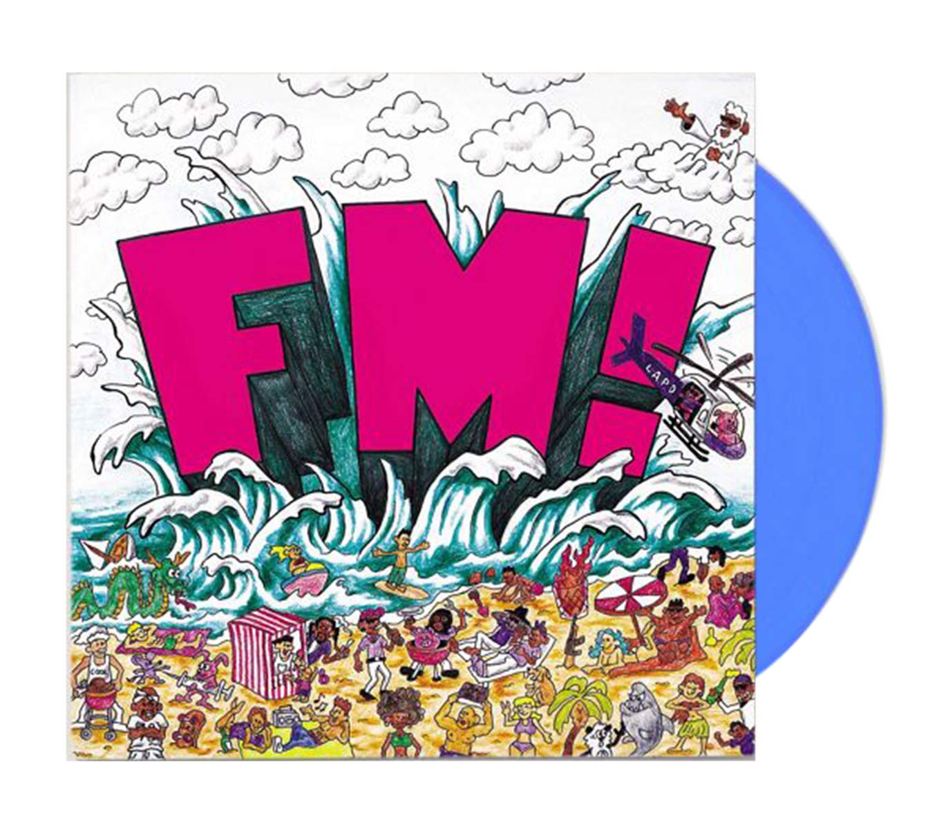 Vince Staples FM! Exclusive Limited Edition Blue Vinyl LP Record - Hip Hop Rap Music Album for Collectors & Audiophiles - Perfect for Home Listening, Gifting & Vinyl Collections