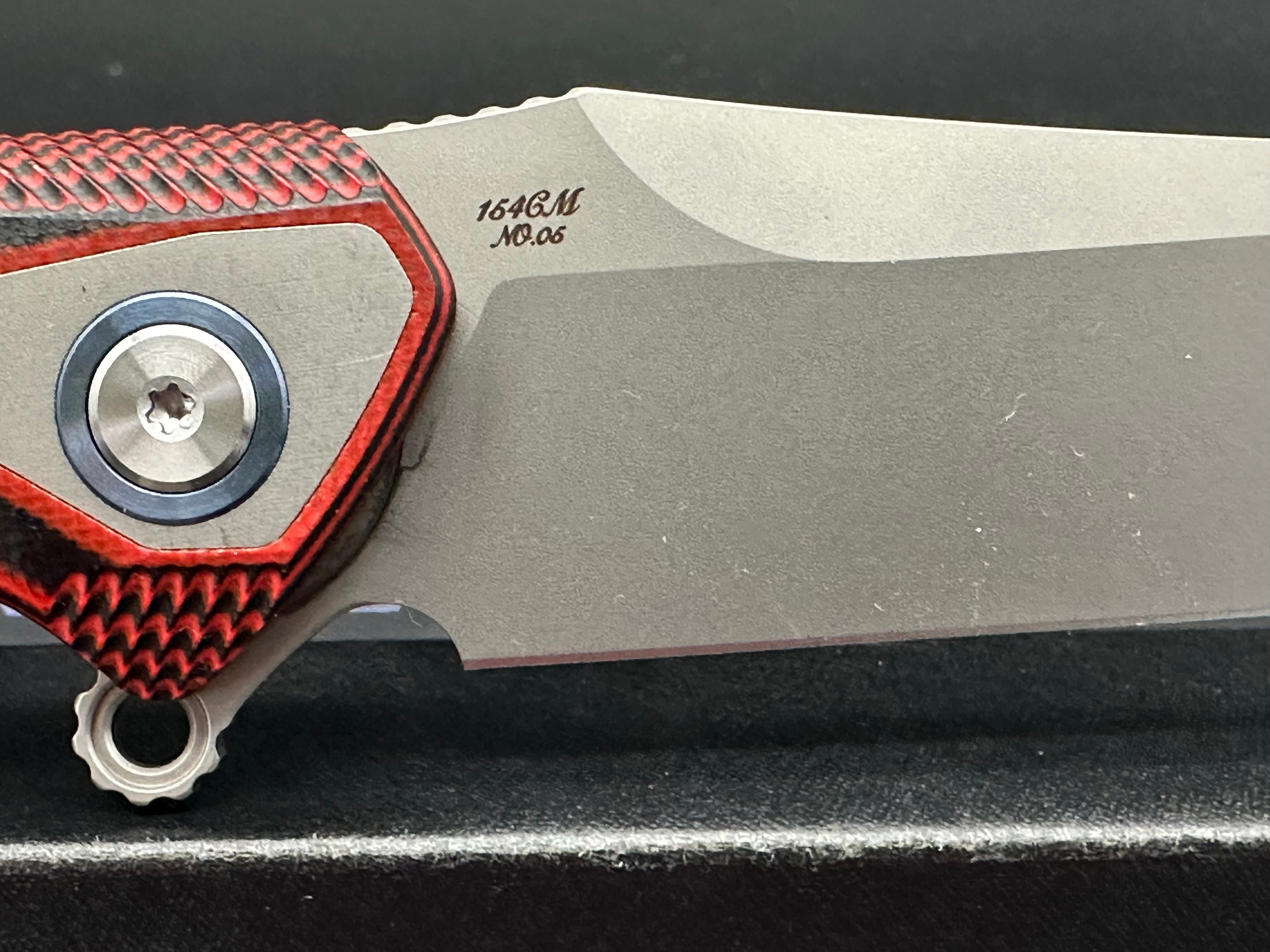 RIKE Tulay Integral Folding Knife - Red G10 & Carbon Fiber Handle - EDC Pocket Knife for Outdoor, Camping, and Everyday Carry