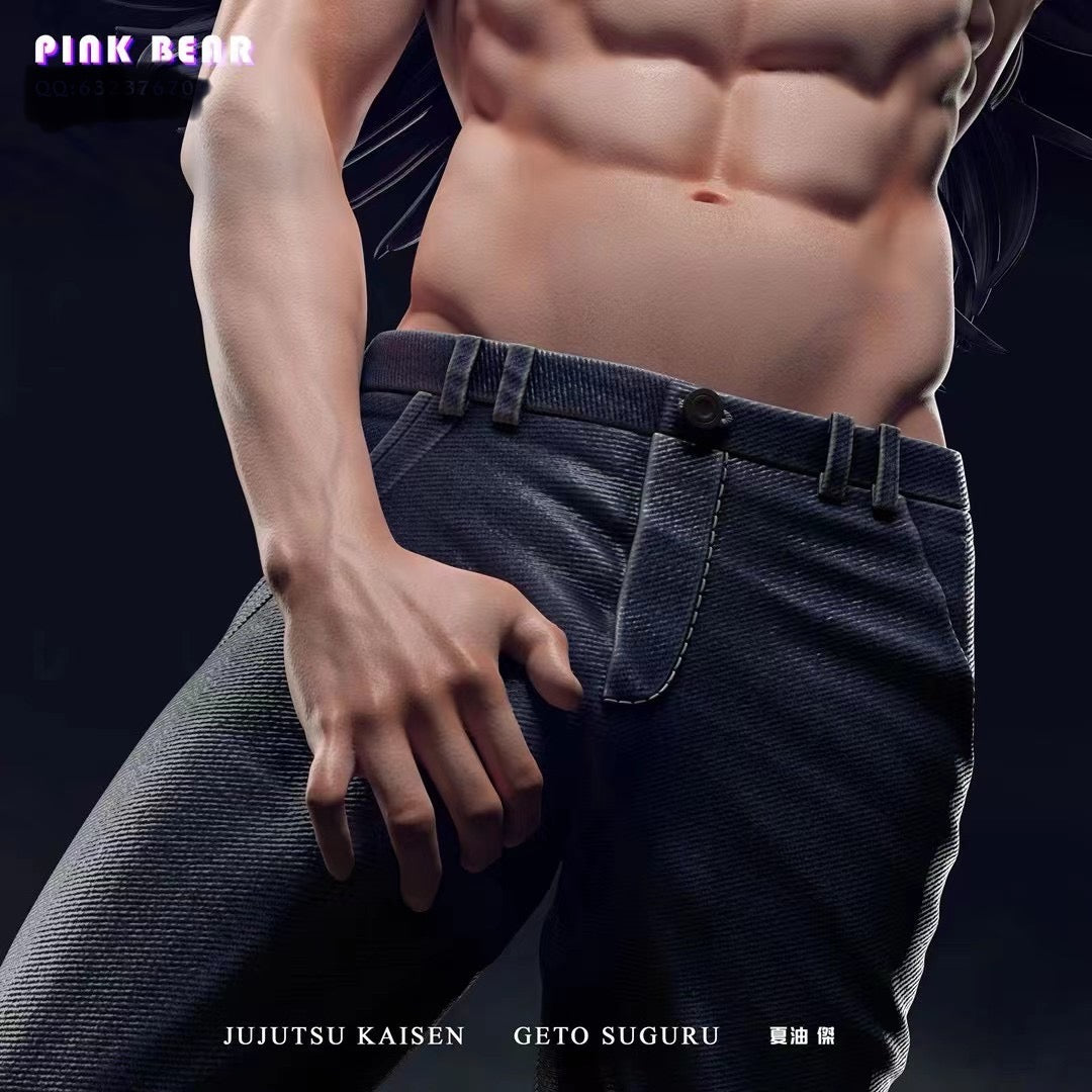 Pink Bear Studio Jujutsu Kaisen Suguru Geto Anime Figure - Collectible Japanese Manga Character Statue for Fans & Decor | Perfect for Home Display, Office Decor, and Anime Collections