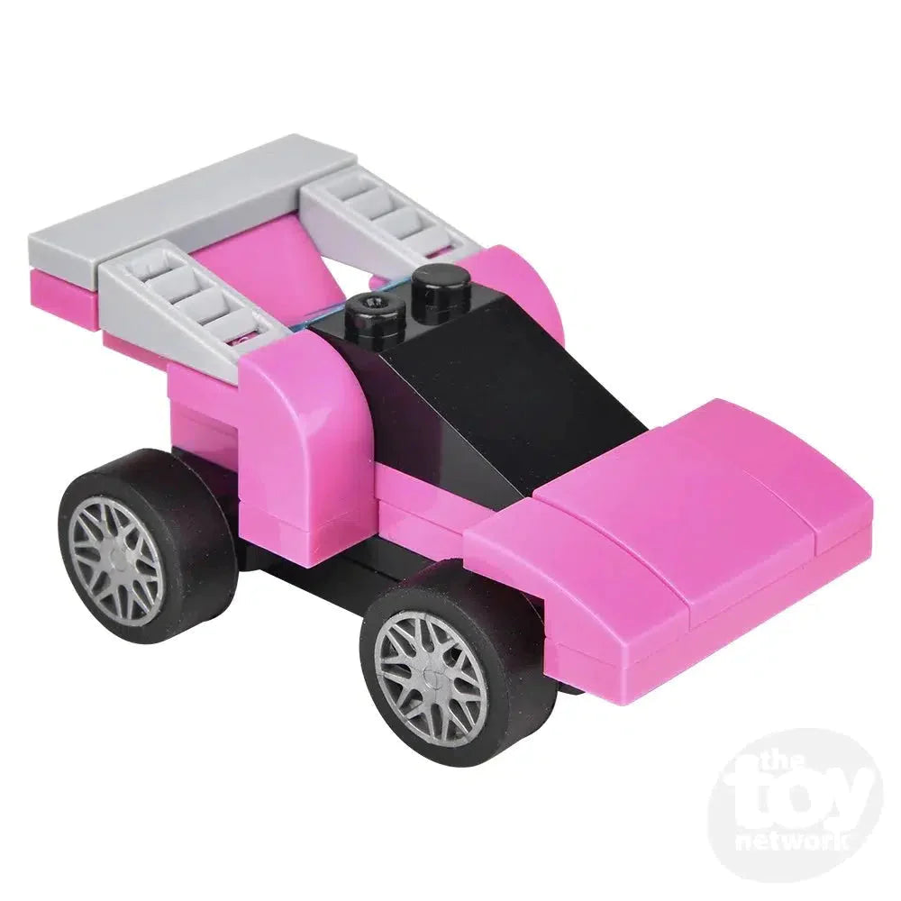 2.75 Inch Pull Back Race Car Toy - Mystery Egg Building Block Set for Kids - Fun DIY Race Track Play for Boys & Girls - Perfect for Birthday Gifts & Party Favors