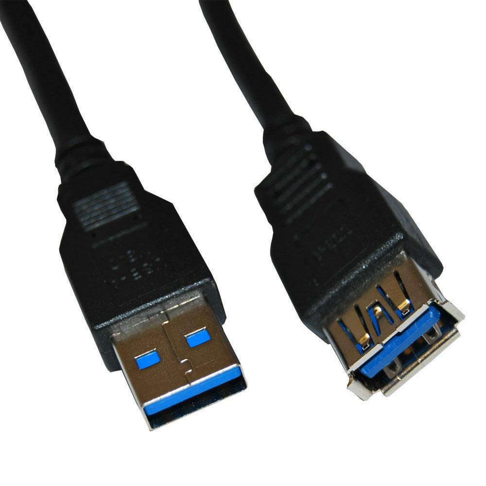 1Ft USB 3.0 SuperSpeed Extension Cable (Male A to Female A) - High Speed Data Transfer for Computers, Printers, Hard Drives | Perfect for Office, Home & Gaming Setup