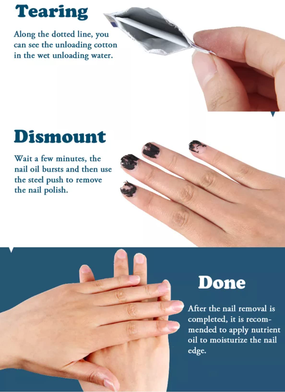 100-Pack Gel Nail Polish Remover Pads - Lint-Free Wipes for Soaking Off Acrylic & Gel Extensions - Gentle Nail Art Removal - Perfect for Salon & Home Manicures