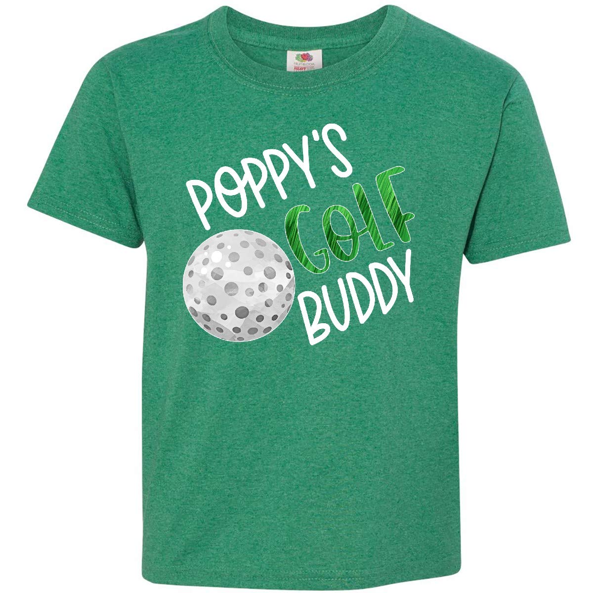 Inktastic Poppy's Golf Buddy with Golf Ball Youth T-Shirt - Fun Golf-Themed Kids Tee for Junior Golfers, Sports Enthusiasts & Casual Wear | Perfect for Golf Tournaments, Practice Sessions & Everyday Play