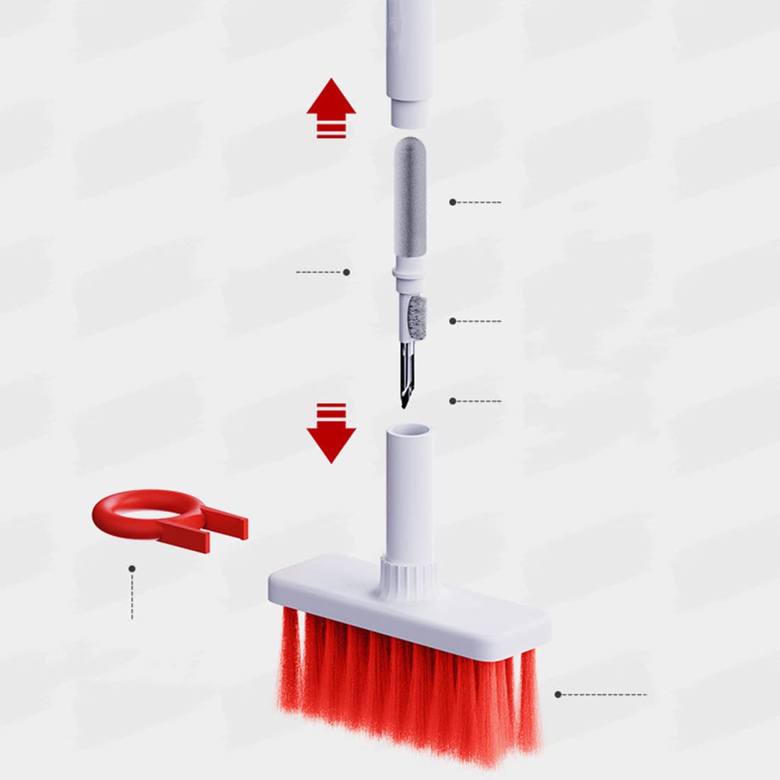 Soft Cleaning Brush Tools Kit - Corner Gap Duster & Keycap Puller for Earphones, AirPods Pro, Camera Lens - Perfect for Electronics, Keyboards & Small Gadgets Cleaning