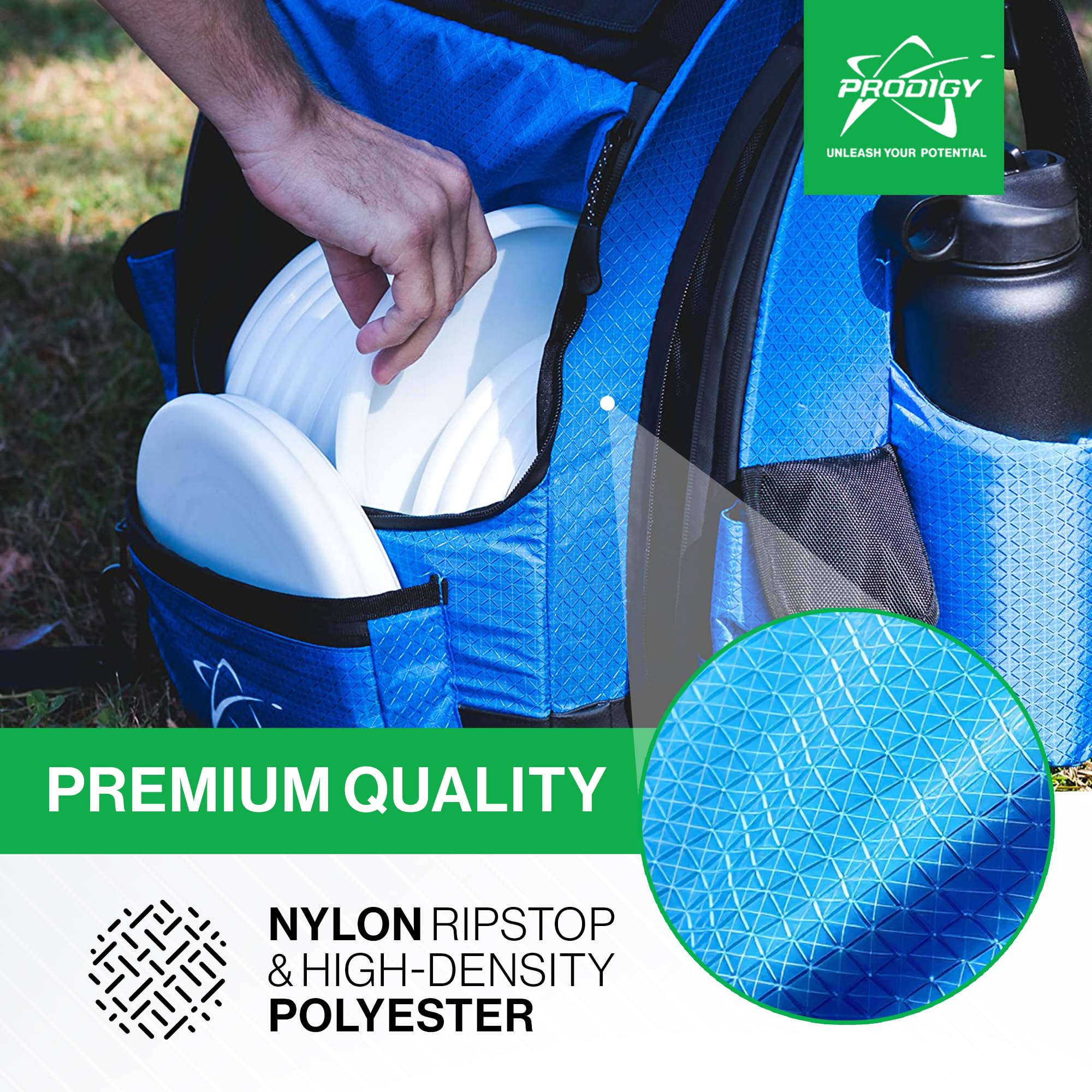 BP-1 V3 Disc Golf Backpack Bag - Lightweight & Durable Storage for Disc Golf Discs, Accessories | Perfect for Tournaments, Practice & Outdoor Play