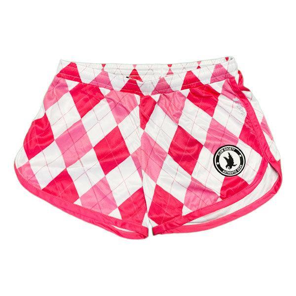 Pink Argyle Knit Shorts for Girls - Trendy & Comfortable Casual Wear for School, Playdates & Summer Outfits