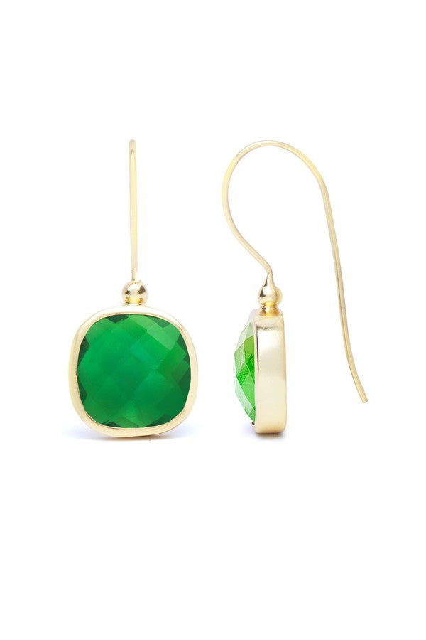 Exquisite Cushion Cut Gemstone Earrings for Women - Elegant Birthstone Jewelry Gift for Anniversary, Wedding & Special Occasions