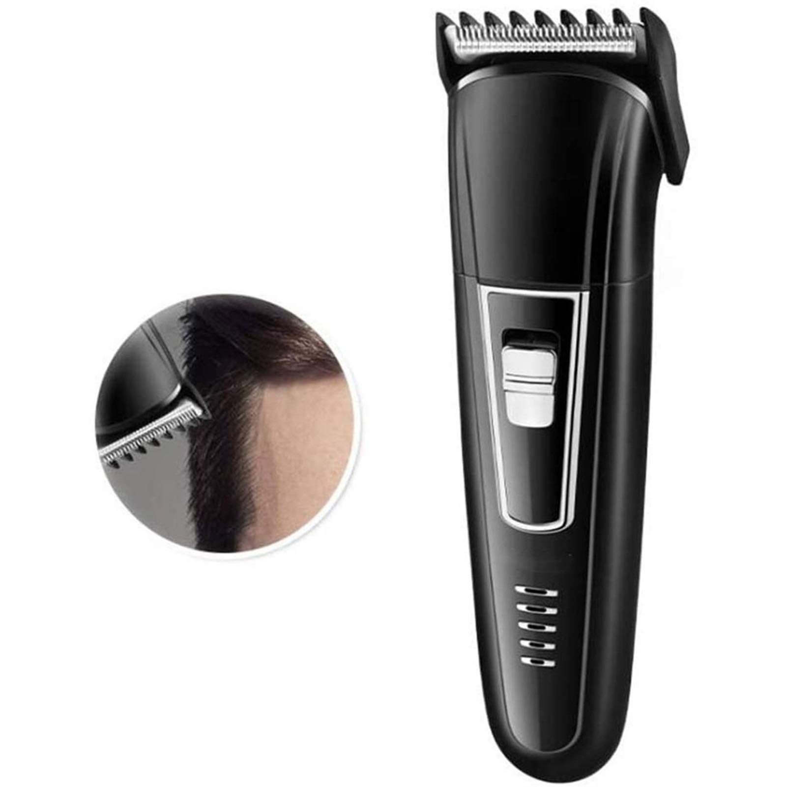 Professional Men's Electric Razor & 3-in-1 Beard Trimmer Kit - Cordless Rechargeable Shaver with Nose & Ear Hair Trimmer - Perfect for Travel, Home & Office Grooming