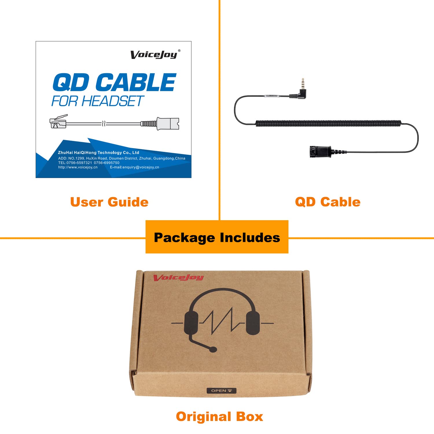 Plantronics Compatible QD (Quick Disconnect) Headset with 3.5mm Plug - Works with Smartphones, Laptops & Mobile Devices - Perfect for Office Calls, Remote Work & Online Meetings